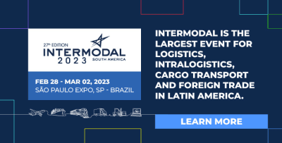 Intermodal South America 2023 is the event for all things Logistics, Foreign Trade, Cargo Transport, Transport, Business, Intralogistics, Technology, Suppliers, Quality, Networking, Air, Rail